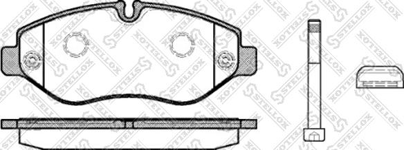 Stellox 001 093L-SX - Kit pastiglie freno, Freno a disco autozon.pro