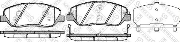 Stellox 001 092B-SX - Kit pastiglie freno, Freno a disco autozon.pro