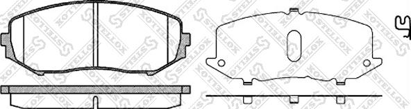 Stellox 001 097-SX - Kit pastiglie freno, Freno a disco autozon.pro