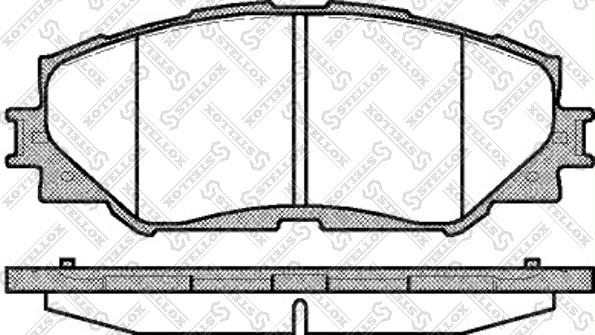 Stellox 001 089B-SX - Kit pastiglie freno, Freno a disco autozon.pro