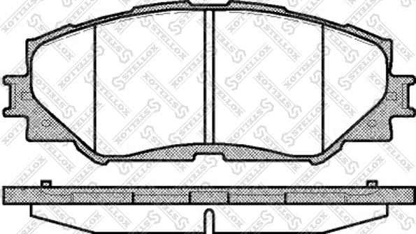 Stellox 001 089L-SX - Kit pastiglie freno, Freno a disco autozon.pro