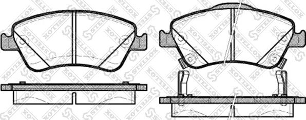 Stellox 001 084B-SX - Kit pastiglie freno, Freno a disco autozon.pro