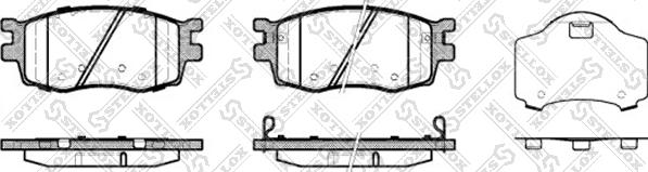 Stellox 001 086B-SX - Kit pastiglie freno, Freno a disco autozon.pro