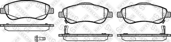 Stellox 001 081B-SX - Kit pastiglie freno, Freno a disco autozon.pro