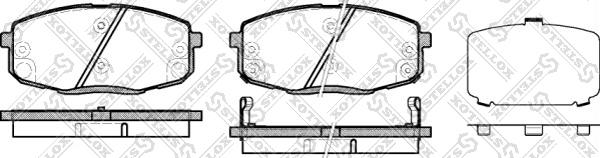 Stellox 001 083B-SX - Kit pastiglie freno, Freno a disco autozon.pro