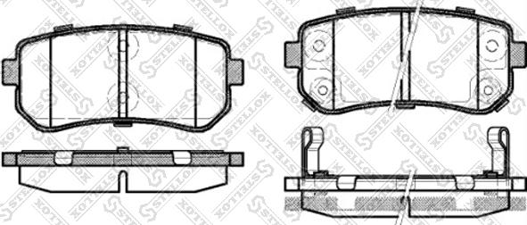 Stellox 001 087L-SX - Kit pastiglie freno, Freno a disco autozon.pro