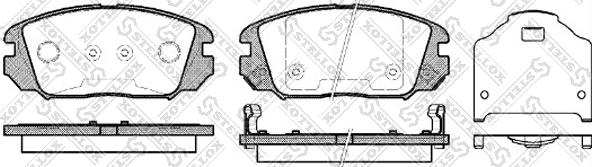 Stellox 002 006-SX - Kit pastiglie freno, Freno a disco autozon.pro