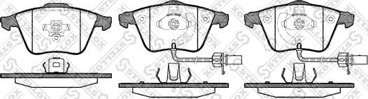 Stellox 975 012-SX - Kit pastiglie freno, Freno a disco autozon.pro