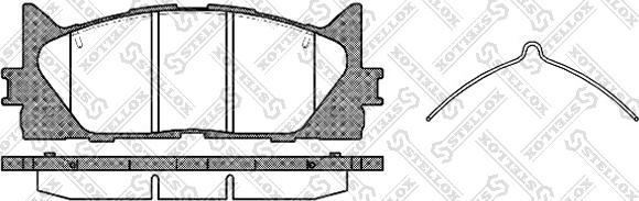 Stellox 002 007-SX - Kit pastiglie freno, Freno a disco autozon.pro