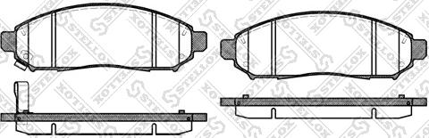 Stellox 002 014-SX - Kit pastiglie freno, Freno a disco autozon.pro