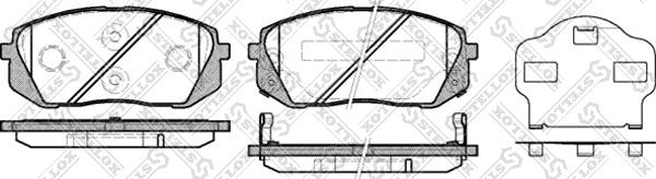 Stellox 002 010-SX - Kit pastiglie freno, Freno a disco autozon.pro