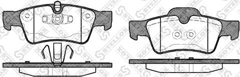 Stellox 002 017L-SX - Kit pastiglie freno, Freno a disco autozon.pro