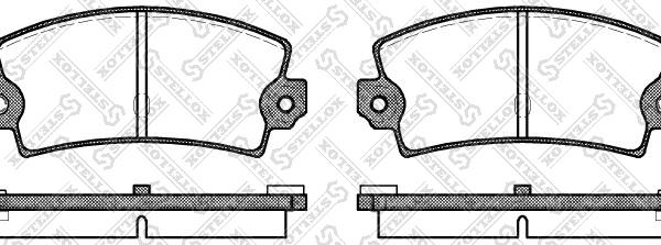 Stellox 032 036-SX - Kit pastiglie freno, Freno a disco autozon.pro