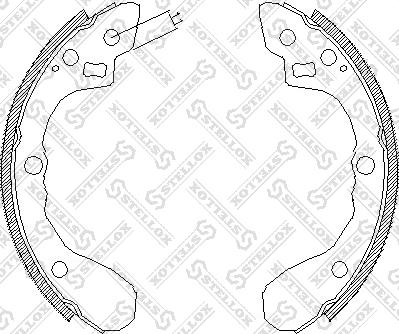 Stellox 071 100-SX - Kit ganasce freno autozon.pro