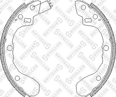 Stellox 071 101-SX - Kit ganasce freno autozon.pro