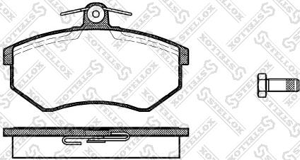 Stellox 145 040-SX - Kit pastiglie freno, Freno a disco autozon.pro