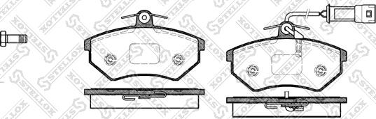 Stellox 145 042-SX - Kit pastiglie freno, Freno a disco autozon.pro