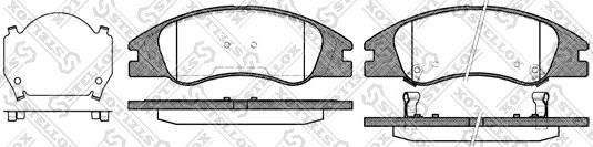 Stellox 145 002-SX - Kit pastiglie freno, Freno a disco autozon.pro