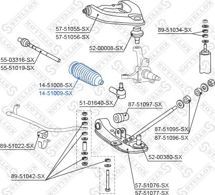 Stellox 14-51009-SX - Soffietto, Sterzo autozon.pro