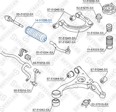 Stellox 14-51006-SX - Soffietto, Sterzo autozon.pro