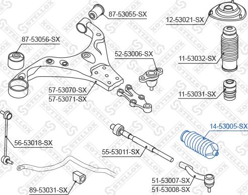 Stellox 14-53005-SX - Soffietto, Sterzo autozon.pro