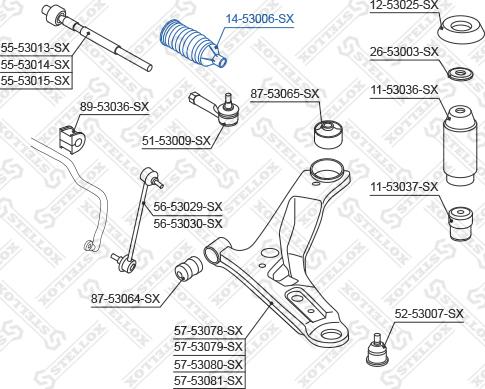 Stellox 14-53006-SX - Soffietto, Sterzo autozon.pro