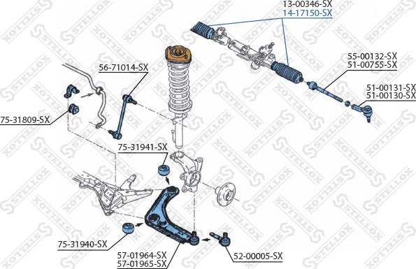 Stellox 14-17150-SX - Soffietto, Sterzo autozon.pro