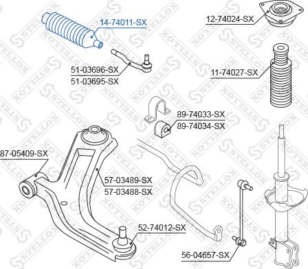 Stellox 14-74011-SX - Soffietto, Sterzo autozon.pro