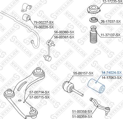 Stellox 14-74024-SX - Soffietto, Sterzo autozon.pro