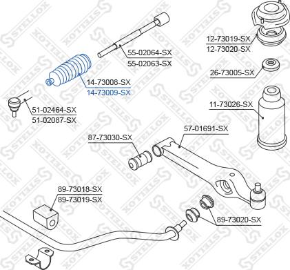 Stellox 14-73009-SX - Soffietto, Sterzo autozon.pro