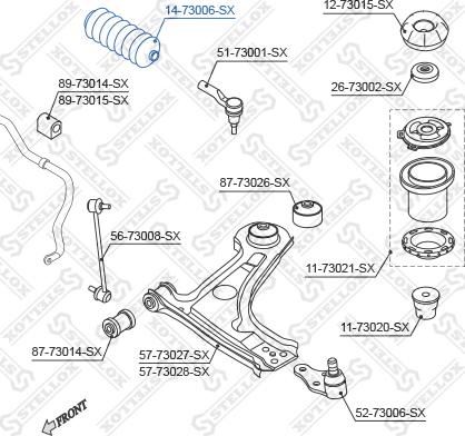 Stellox 14-73006-SX - Soffietto, Sterzo autozon.pro