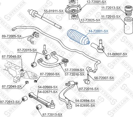 Stellox 14-72001-SX - Soffietto, Sterzo autozon.pro