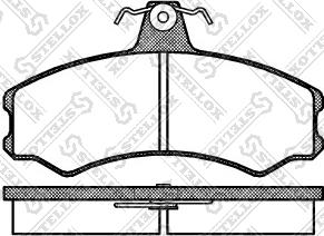 Stellox 154 002-SX - Kit pastiglie freno, Freno a disco autozon.pro