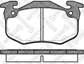 Stellox 155 080B-SX - Kit pastiglie freno, Freno a disco autozon.pro