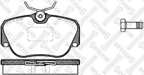 Stellox 156 000-SX - Kit pastiglie freno, Freno a disco autozon.pro