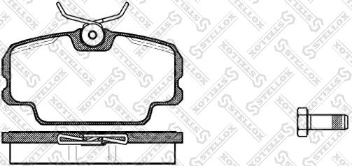 Stellox 156 010-SX - Kit pastiglie freno, Freno a disco autozon.pro