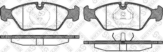 Stellox 150 000B-SX - Kit pastiglie freno, Freno a disco autozon.pro