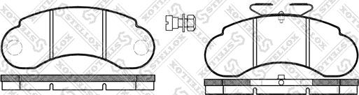 Stellox 153 020-SX - Kit pastiglie freno, Freno a disco autozon.pro