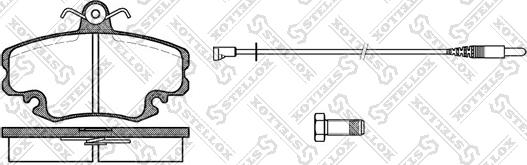 Stellox 152 002-SX - Kit pastiglie freno, Freno a disco autozon.pro