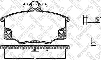 Stellox 157 014-SX - Kit pastiglie freno, Freno a disco autozon.pro