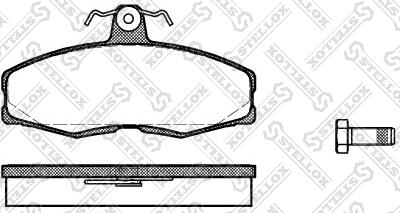 Stellox 165 000-SX - Kit pastiglie freno, Freno a disco autozon.pro