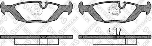 Stellox 166 000-SX - Kit pastiglie freno, Freno a disco autozon.pro