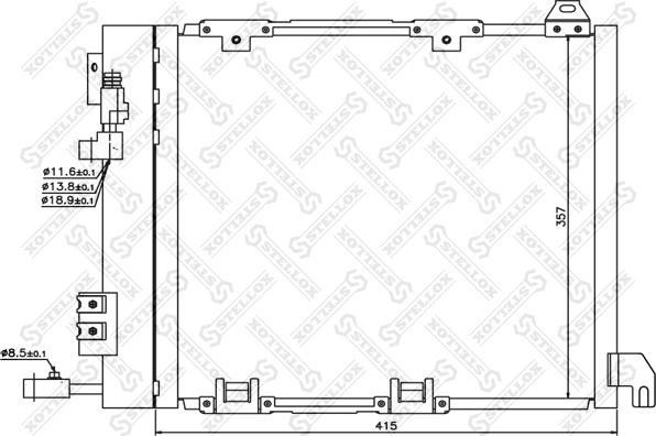 Stellox 10-45058-SX - Condensatore, Climatizzatore autozon.pro