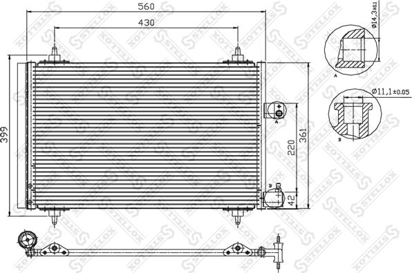 Stellox 10-45067-SX - Condensatore, Climatizzatore autozon.pro