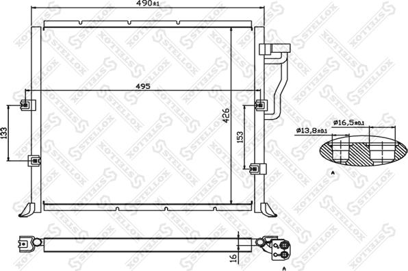 Stellox 10-45004-SX - Condensatore, Climatizzatore autozon.pro