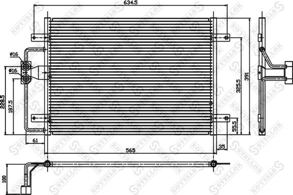 Stellox 10-45012-SX - Condensatore, Climatizzatore autozon.pro