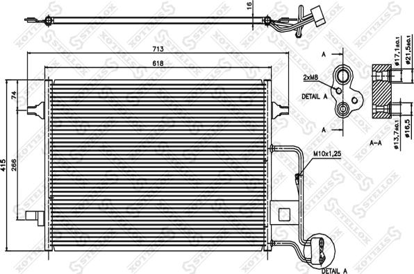 Stellox 10-45025-SX - Condensatore, Climatizzatore autozon.pro