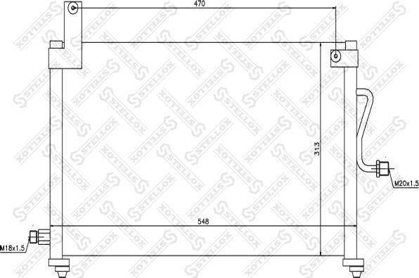 Stellox 10-45026-SX - Condensatore, Climatizzatore autozon.pro