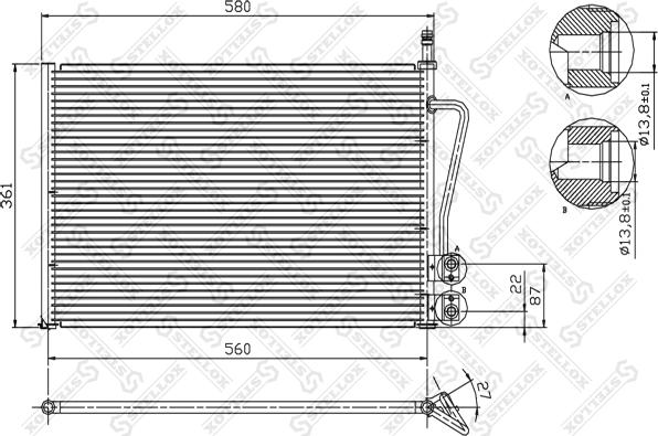 Stellox 10-45020-SX - Condensatore, Climatizzatore autozon.pro