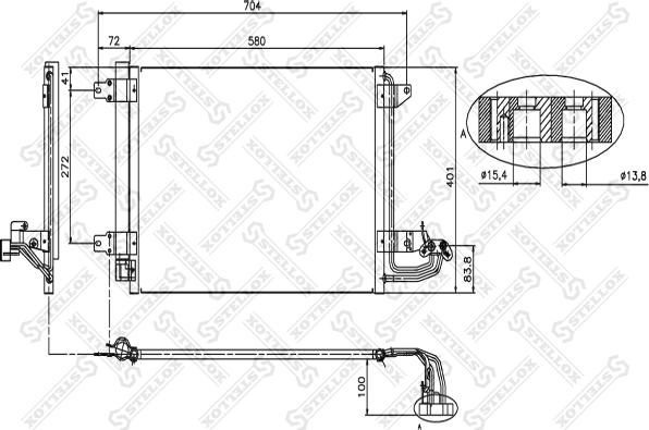 Stellox 10-45023-SX - Condensatore, Climatizzatore autozon.pro